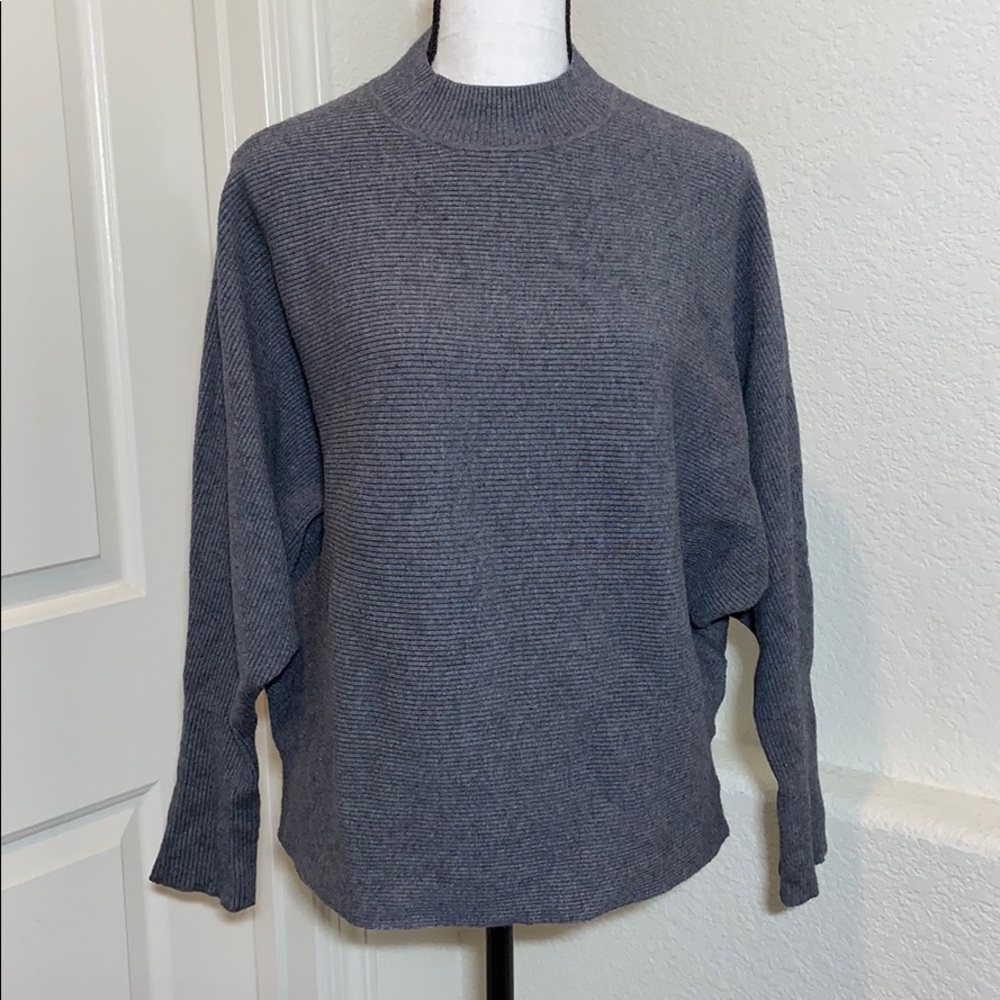 Soft gray, cape style sweater